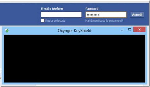 Oxynger KeyShield tastiera protetta da cattura schermate