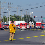 A commercial trailer, possibly filled with batteries, is smoking and putting off toxic fumes in the area of Elder Creek and Florin Perkins. Roads have been closed in the area and evacuations are taking place. News_110706_HazMat_ElderCreek