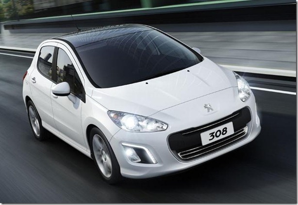 Novo Peugeot 308 2012,novo motor 1.6 16 V (EC5) WT FLEXSTART,luzes diurnas de led,teto panoramico de vidro,tela com gps,navegador frente