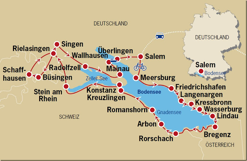 Bodensee mapa 2 Bodensee mapa 2