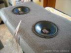 Installed.  Add the speaker covers next and add the custom plug on the speaker wires.  (4-pin molex connector)