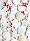 The cookies will be sturdier for hanging if you ice them with the royal icing. Try adding tiny amounts of food coloring to small bowls of the icing to make different colors. The cookies will be sturdier for hanging if you ice them with the royal icing. Try adding tiny amounts of food coloring to small bowls of the icing to make different colors.