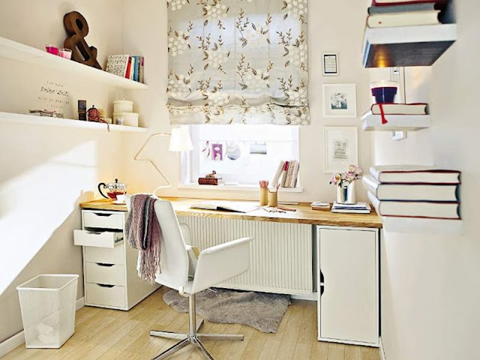 Home-office simples e bonito
