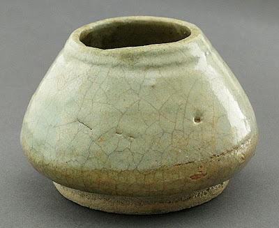 Vessel | Origin: Egypt | Period: 10th or 11th century | Collection: The Madina Collection of Islamic Art, gift of Camilla Chandler Frost (M.2002.1.209) | Type: Ceramic; Vessel, Earthenware, glazed, Height: 2 3/4 in. (6.98 cm); Diameter: 3 3/4 in. (9.52 cm)