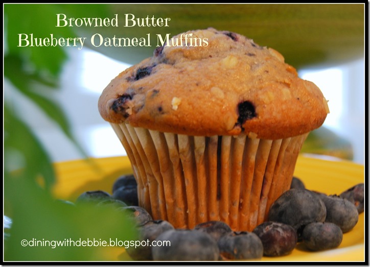 diningwithdebbie blueberry oatmeal muffins