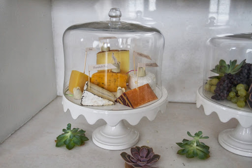 Summer Entertaining: Chocolate mice favors (Burdick Chocolate) and cheeses in a scalloped cake stand and dome (Martha Stewart for Macy's) Summer Entertaining: Chocolate mice favors (Burdick Chocolate) and cheeses in a scalloped cake stand and dome (Martha Stewart for Macy's)