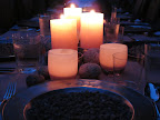 Dinner by candlelight is so special and it seems that pink is the theme this evening!  I'm so flattered that they chose my favorite color!