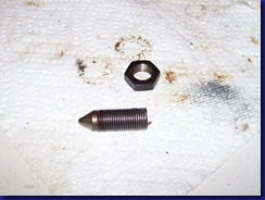 center screw and nut