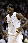 lebron james nba 121206 mia vs nyk 02 LeBron James Nears 2nd Triple Double, Wears Lavas in a Loss