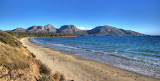 Beach near our campsite (Karen on beach)