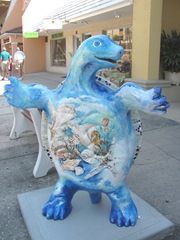 Florida Venice decorated turtle sea scene mosaic 6