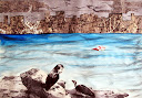 Greed, 70 X100cm, acrylic, charcoal and digital print on canvas, 2010