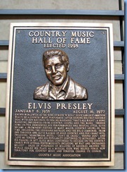 9629 Nashville, Tennessee - Discover Nashville Tour - downtown Nashville - Country Music Hall of Fame and Museum - The Hall of Fame Rotunda - Elvis Presley plaque 9629 Nashville, Tennessee - Discover Nashville Tour - downtown Nashville - Country Music Hall of Fame and Museum - The Hall of Fame Rotunda - Elvis Presley plaque