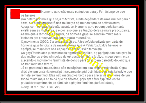 Homens gays são mais perigosos para o feminismo Homens gays são mais perigosos para o feminismo