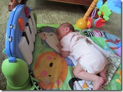 First tummy time