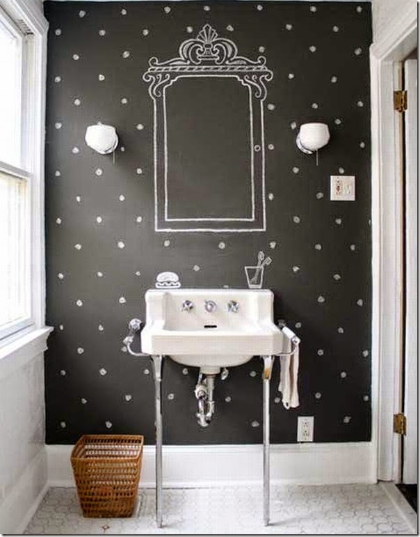 Decorare le pareti con i pois case e interni