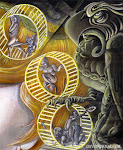 "Samsara", (detail), acrylic on canvas, 2012