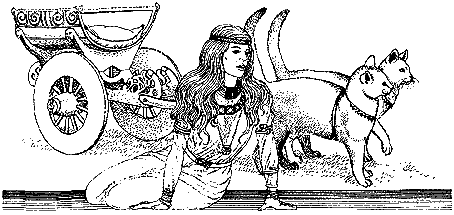 Freya With Her Cart And Cats, Asatru Gods And Heroes