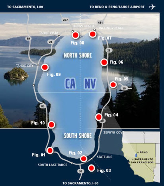 Lake Tahoe Map Lake Tahoe Map