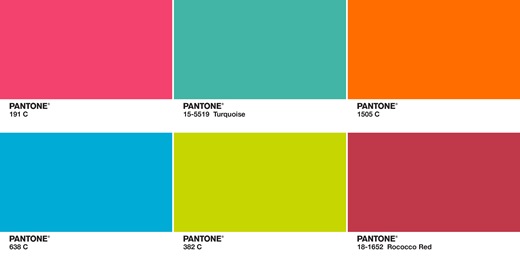 Pantones vários