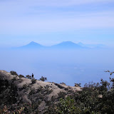 Merapi and Merbabu from Lawu summit (Daniel Quinn, June 2009)