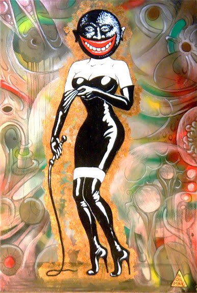 "Mistress, May I?"<br />
Acrylic on Canvas, 24" x 36" (61 x 91.5 cm)<br />
2011