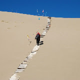 Tianshan - Escalade à pied de la dune