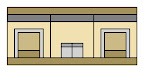 airport (restrooms), 2004, digital c-print on sintra panel, 10 x 20 in.