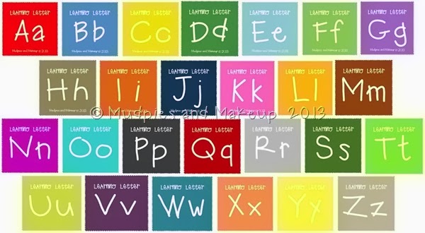 Letters A-Z Letters A-Z