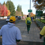 Walking to Autzen, Chinese Food in our Stomachs