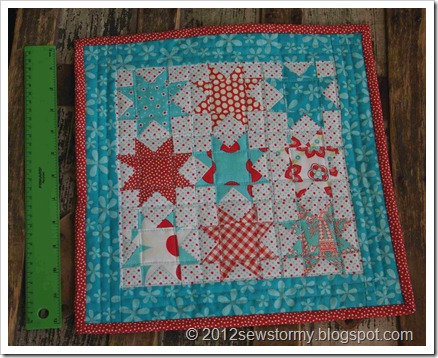 Mini Star Quilt Size