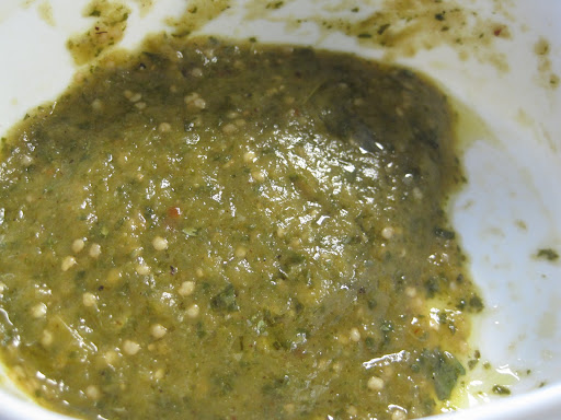 Salsa verde-from tomatillos.