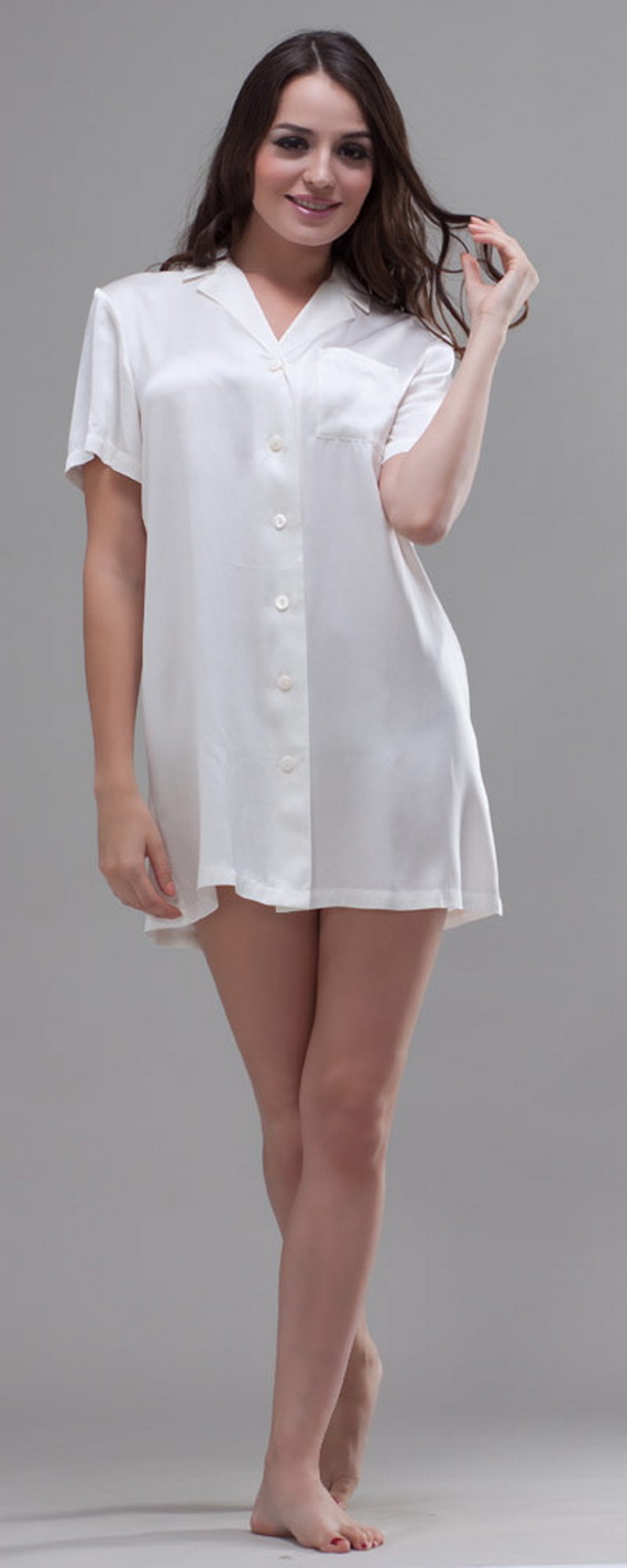 Womens silk nightwear