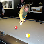 a game of pool in Mississauga, Canada 