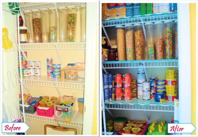 before after pantry