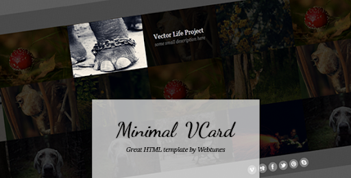 Minimal VCard - Virtual Business Card Personal