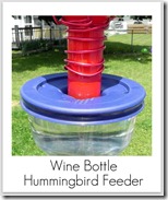 wine bottle hummingbird feeder