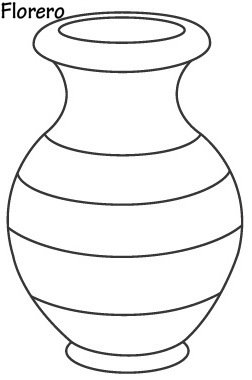 VASE WITH FLOWERS COLORING PAGES VASE