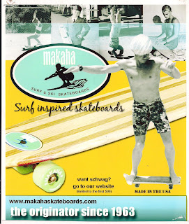 A Makaha ad with Bruce (top 2nd from the left)