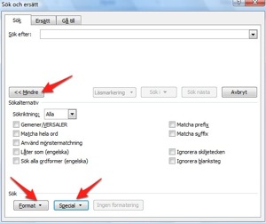 Windows Word Sök Ersätt