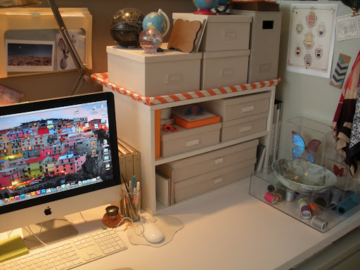 I am a very organized person by nature. These fantastic boxes meet two requirements: they provide essential storage and provide a neutral background.