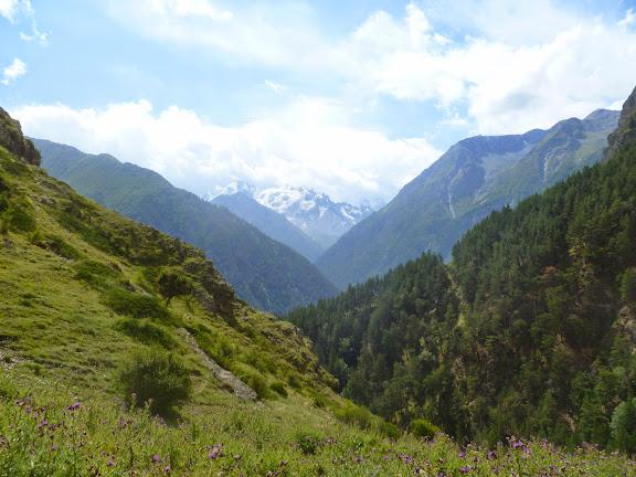 Vallée caucasienne près d'Elbruz (Kabardino-Balkarie), 9 août 2014. Photo : J. Marquet