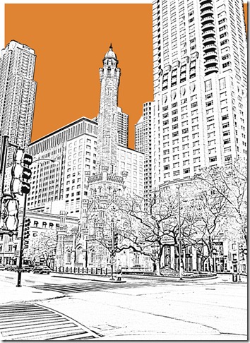 Chicago Magnificant Mile etsy