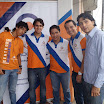 Pedro Lizarzaburu, director encargado del Frente de Juventudes, junto a compañeros y dirigentes locales como Luis Castillo y Christian Suárez