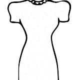 DIBUJOS DE VESTIDOS PARA COLOREAR