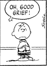 c0 Charlie Brown says "Oh, good grief"