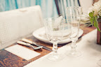 The etched stemware added a delicate touch. The etched stemware added a delicate touch.
