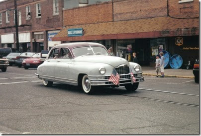 18 1949 Packard Custom Eight Touring Sedan in the Rainier Days in the Park Parade on July 8, 2000