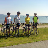 The Yarmouth Saturday ride stops along the East End in Portland, en route to Standard Baking Co.
