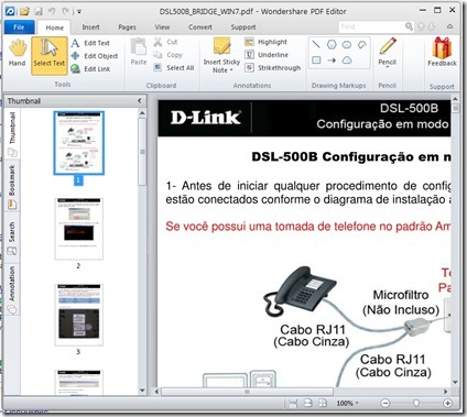 Wondershare PDF Editor Screen